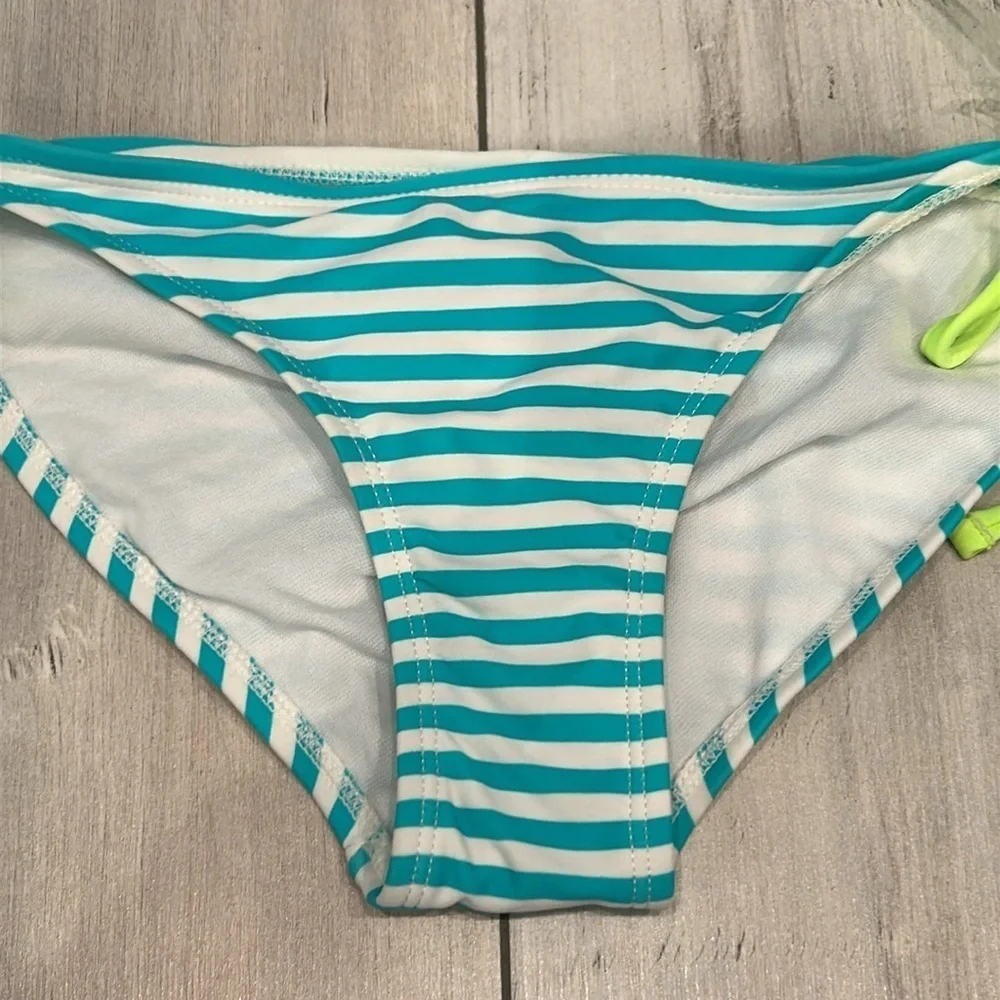 Ninety Nine striped swim bikini bottoms size small
